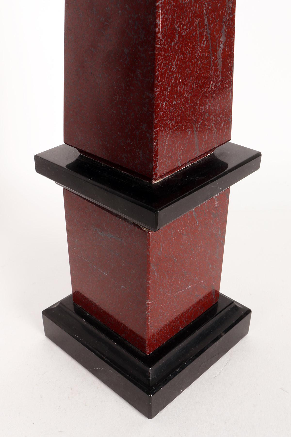 A pair of Grand Tour obelisks, Italy second half of 19th century. For Sale 3
