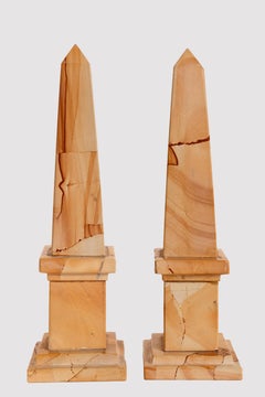 A pair of Grand Tour obelisks, Italy second half of 19th century.