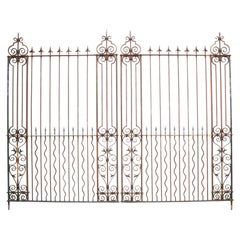 Pair of Grand Wrought Iron Driveway Gates