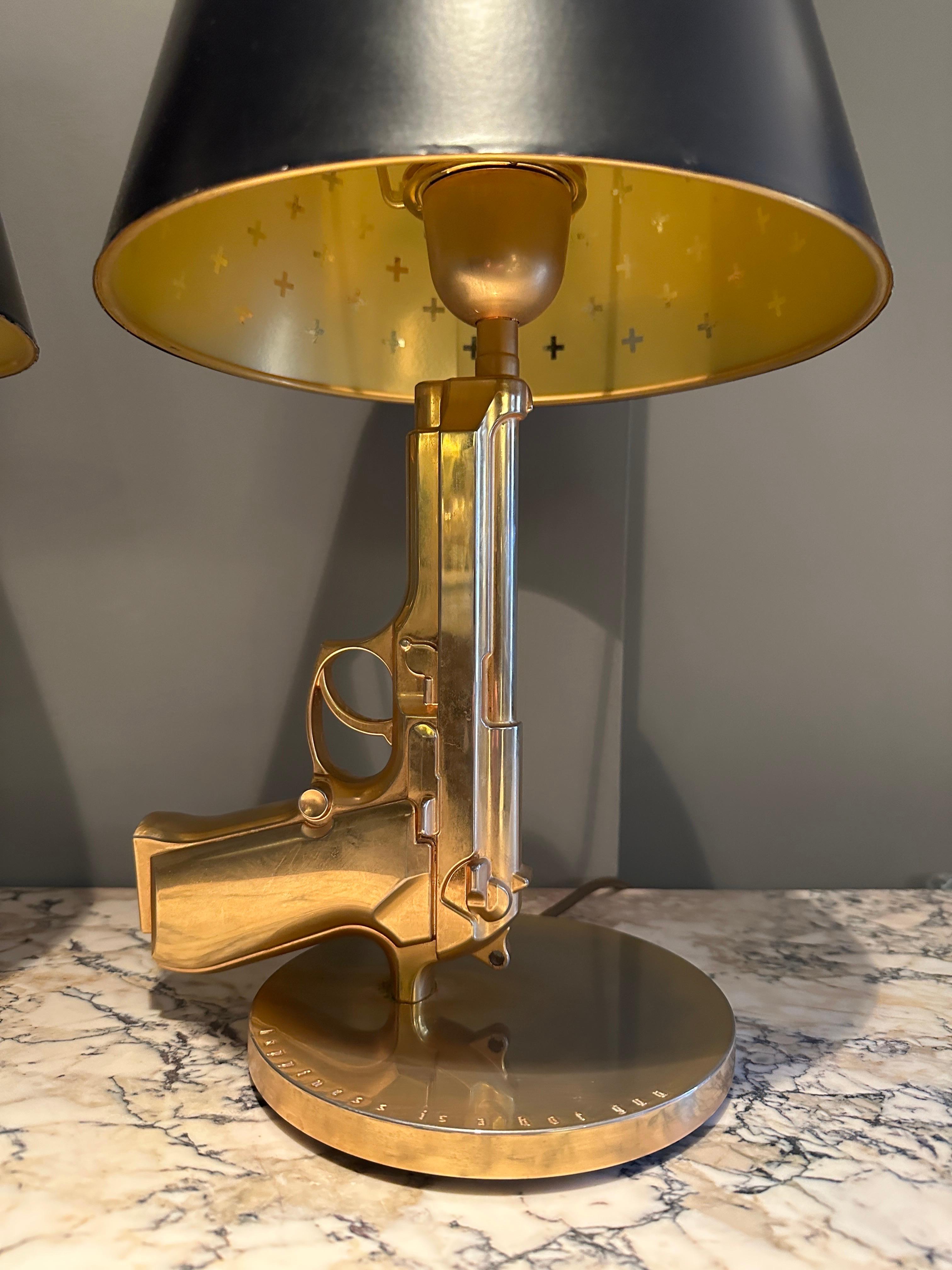 A pair of Gun Table Lamps By Philippe Starck For Flos 1
