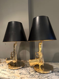 Paire de lampes de table Gun de Philippe Starck pour Flos