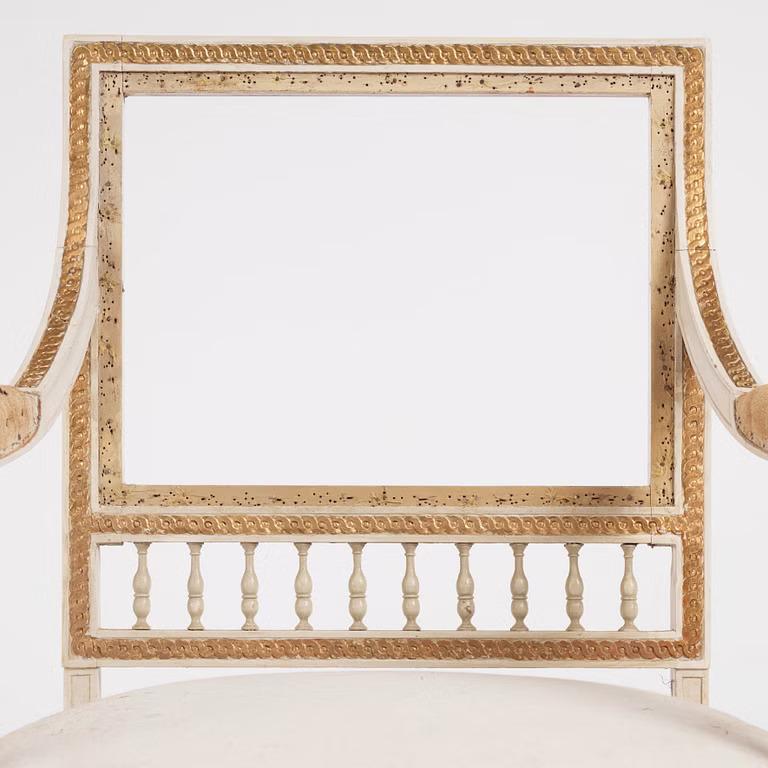 Un par de sillones abiertos Gustavian de J. Lindgren en Bueno estado para la venta en New York, NY