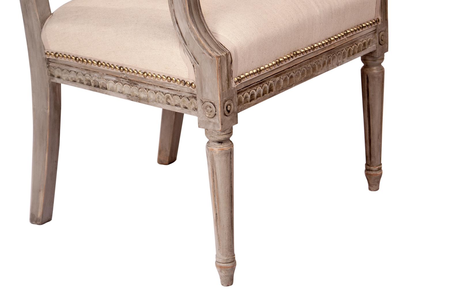 Pair of Gustavian Style Armchairs, Sweden, circa 1890 2