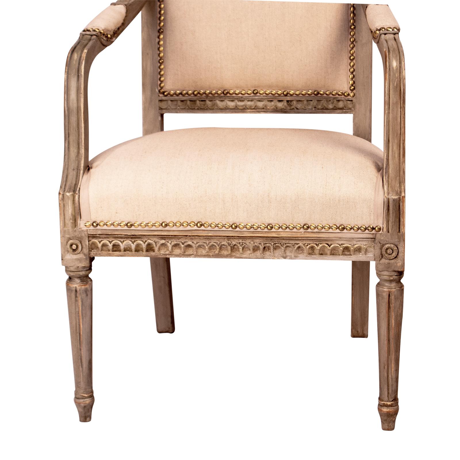 Pair of Gustavian Style Armchairs, Sweden, circa 1890 3