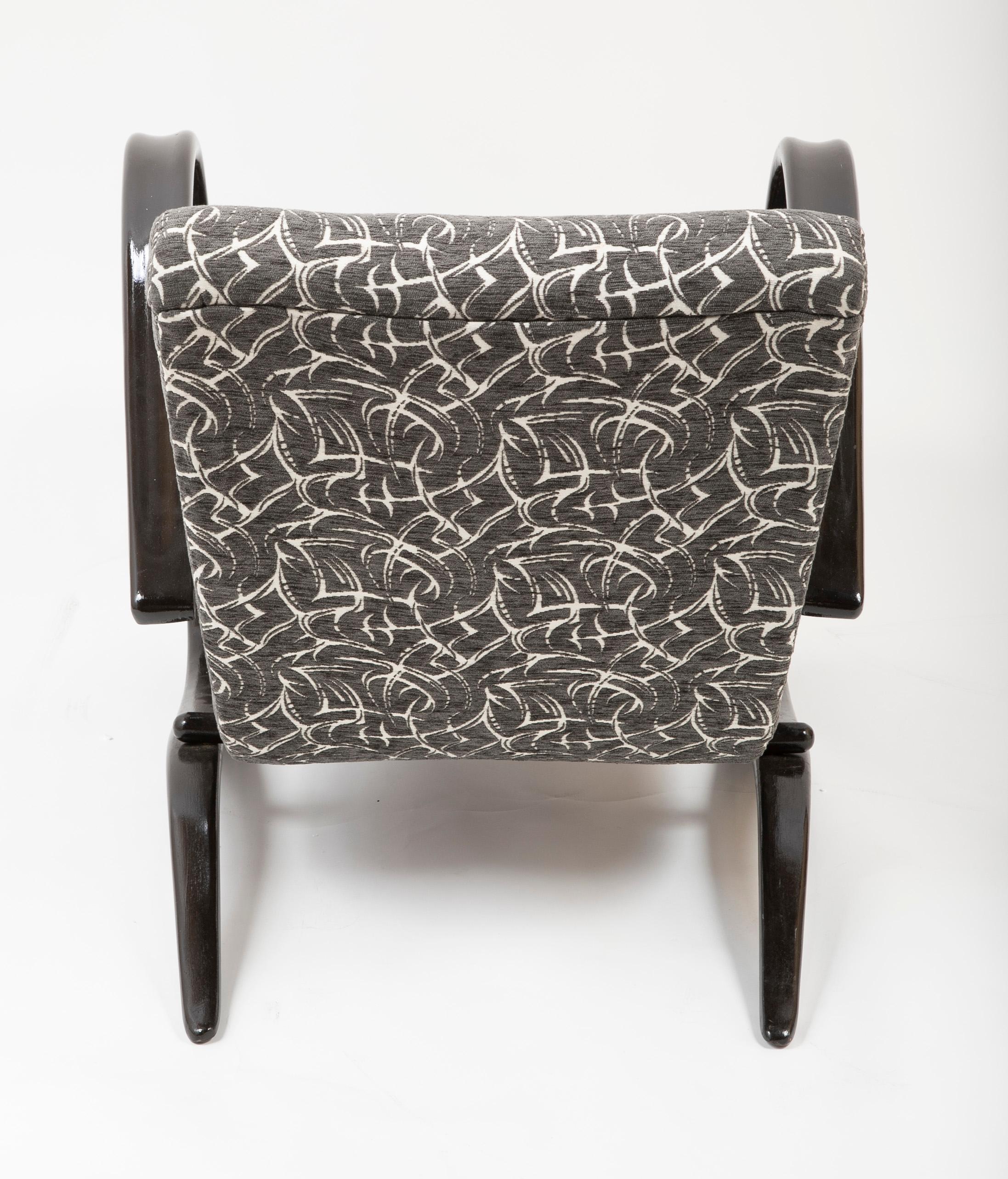 Pair of Halabala Chairs Designed by Jindrich Halabala 7
