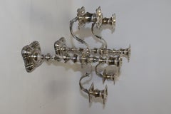 Pair of Hallmarked Silver Candelabra, Sheffield, 1966-1967