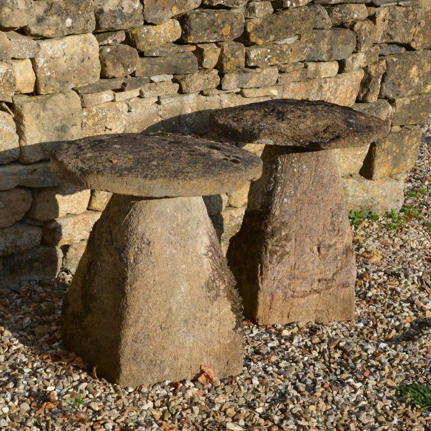 English A pair of Ham stone staddle stones For Sale