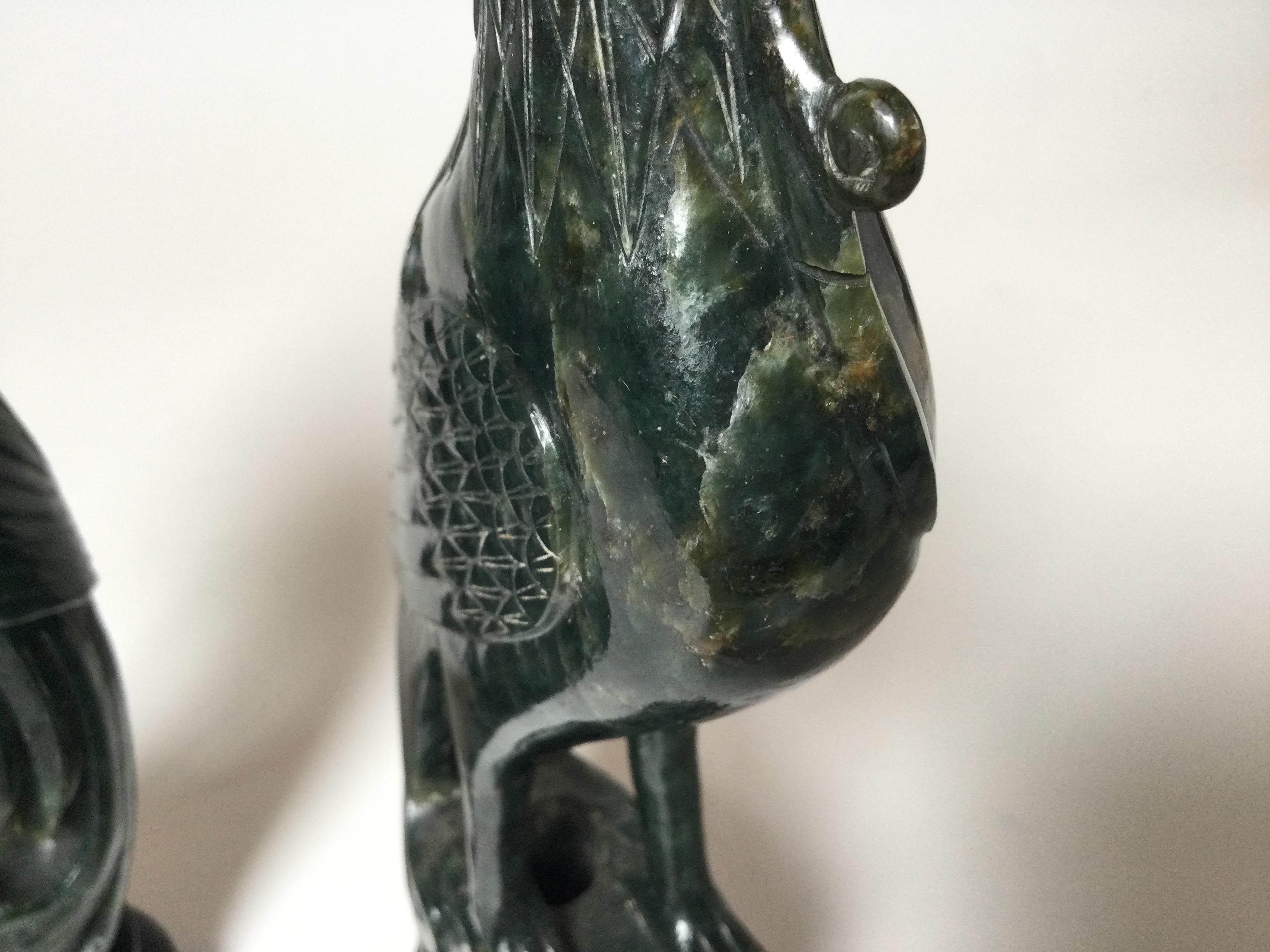 jade bird sculpture