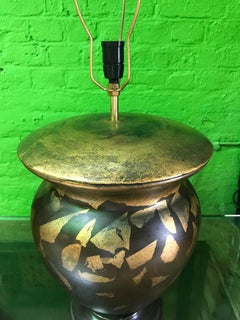 Pair of Hand-Painted Wooden Table Lamps