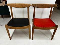 Paire de chaises de salle à manger Hans J Wegner