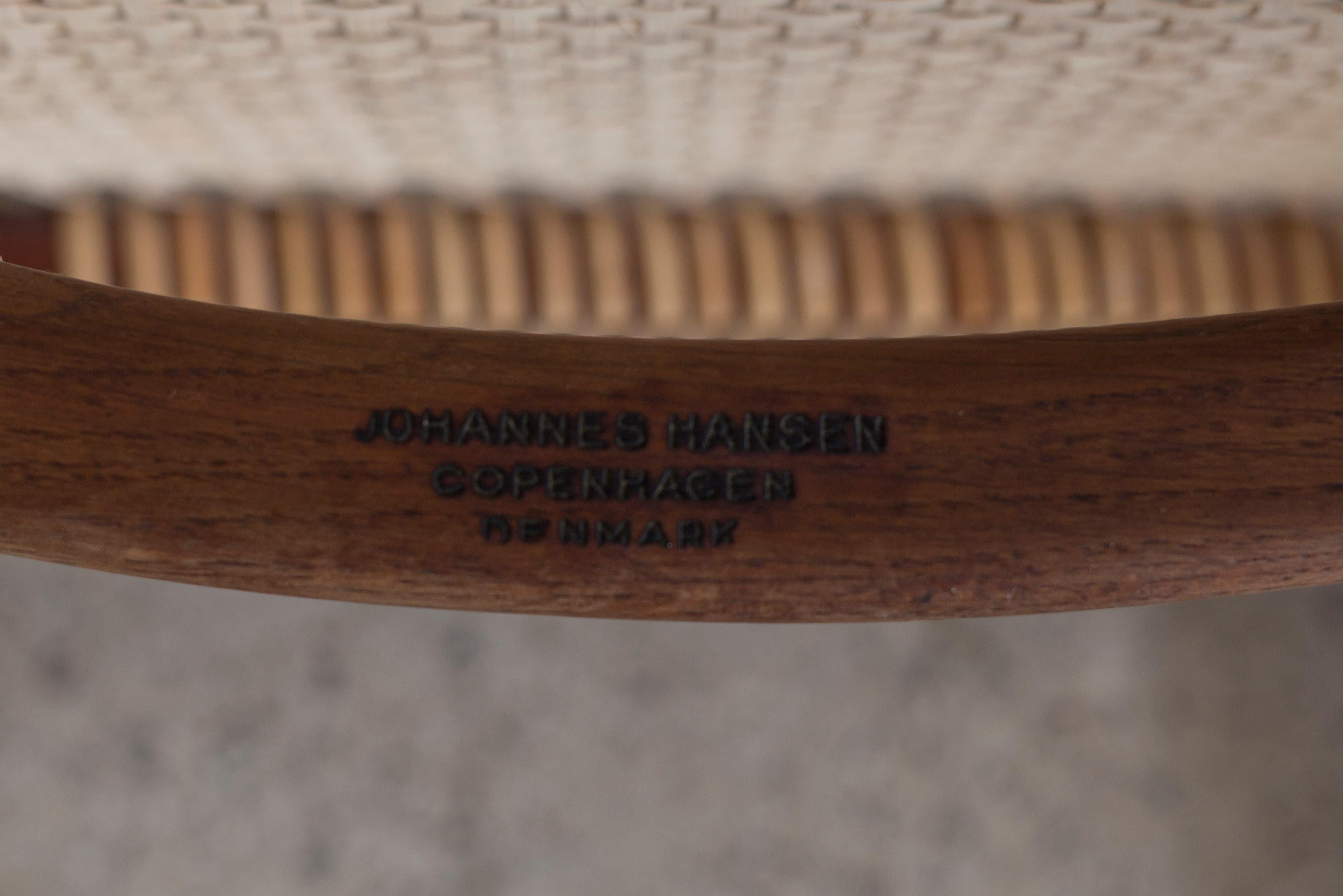 Scandinavian Modern Pair of Hans J. Wegner 'the Chair', for Johannes Hansen, 1949