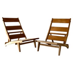 Un par de sillones AP-71 de Hans Wegner, Suecia, década de 1960.