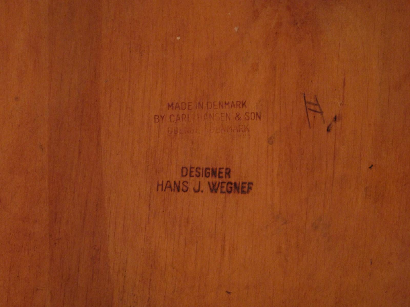 Pair of Hans Wegner CH30 Oak, Teak and Leather Chairs for Carl Hansen & Son 3