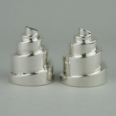 Paar Helter-Salz- und Pfefferstreuer aus Schilfrohr von Boodle & Dunthorne