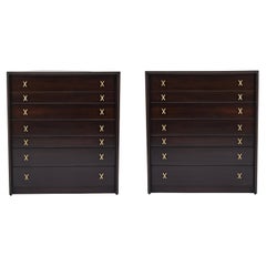 Retro A Pair of High Chests by Paul Frankl for Johnson Furniture