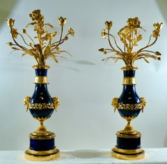 A pair of highly important and large Candelabra, Late 18th Century. 