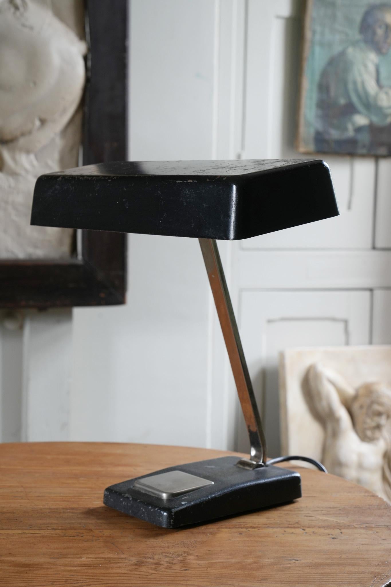 A pair of desk lamps by Egon Hillebrand.
