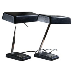 Ein Paar Hillebrand-Schreibtischlampen
