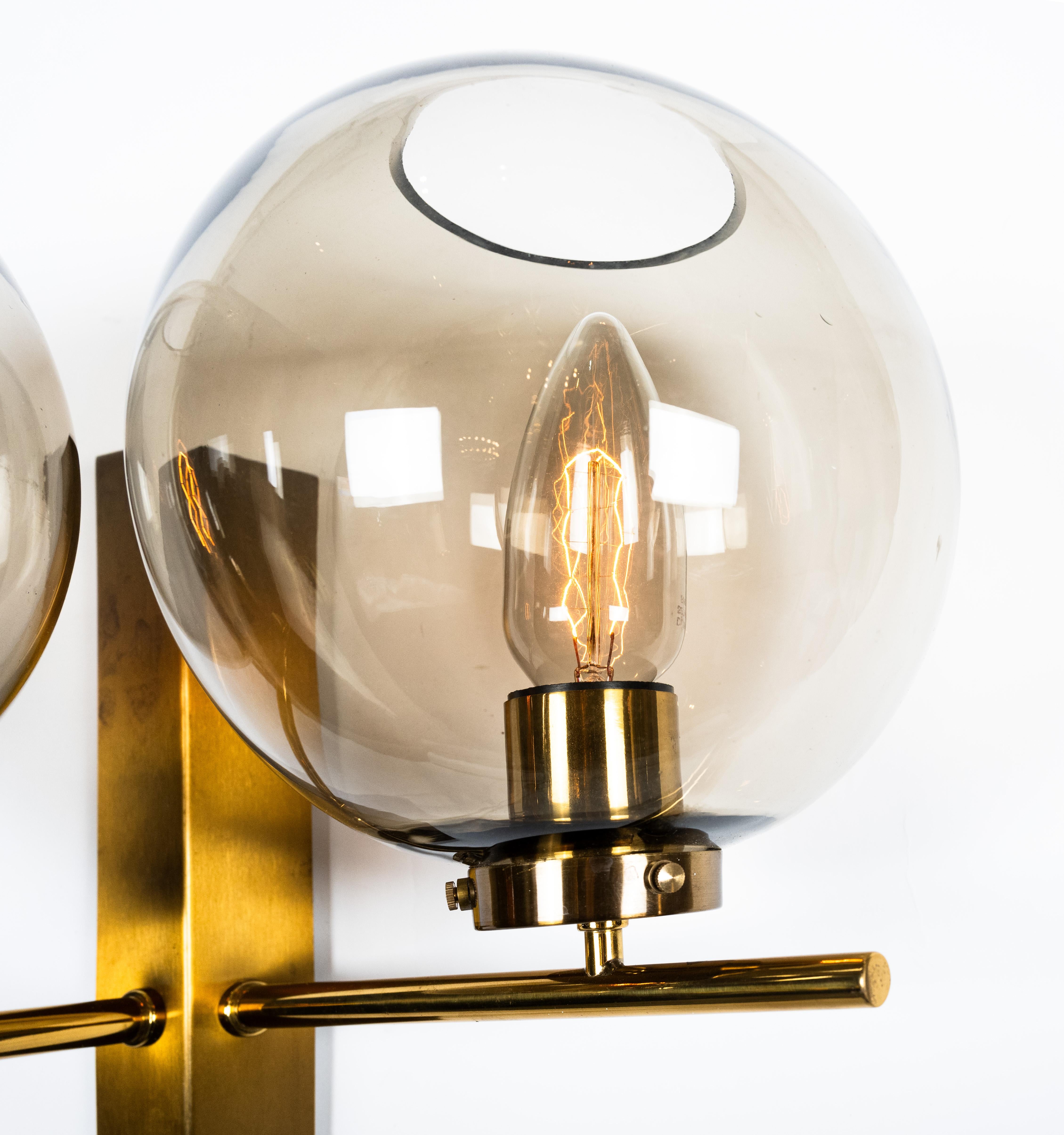 A Pair of Holger Johansen Contemporary Sconces In Good Condition For Sale In New York, NY
