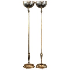 Pair of Hollywood Regency Torchères