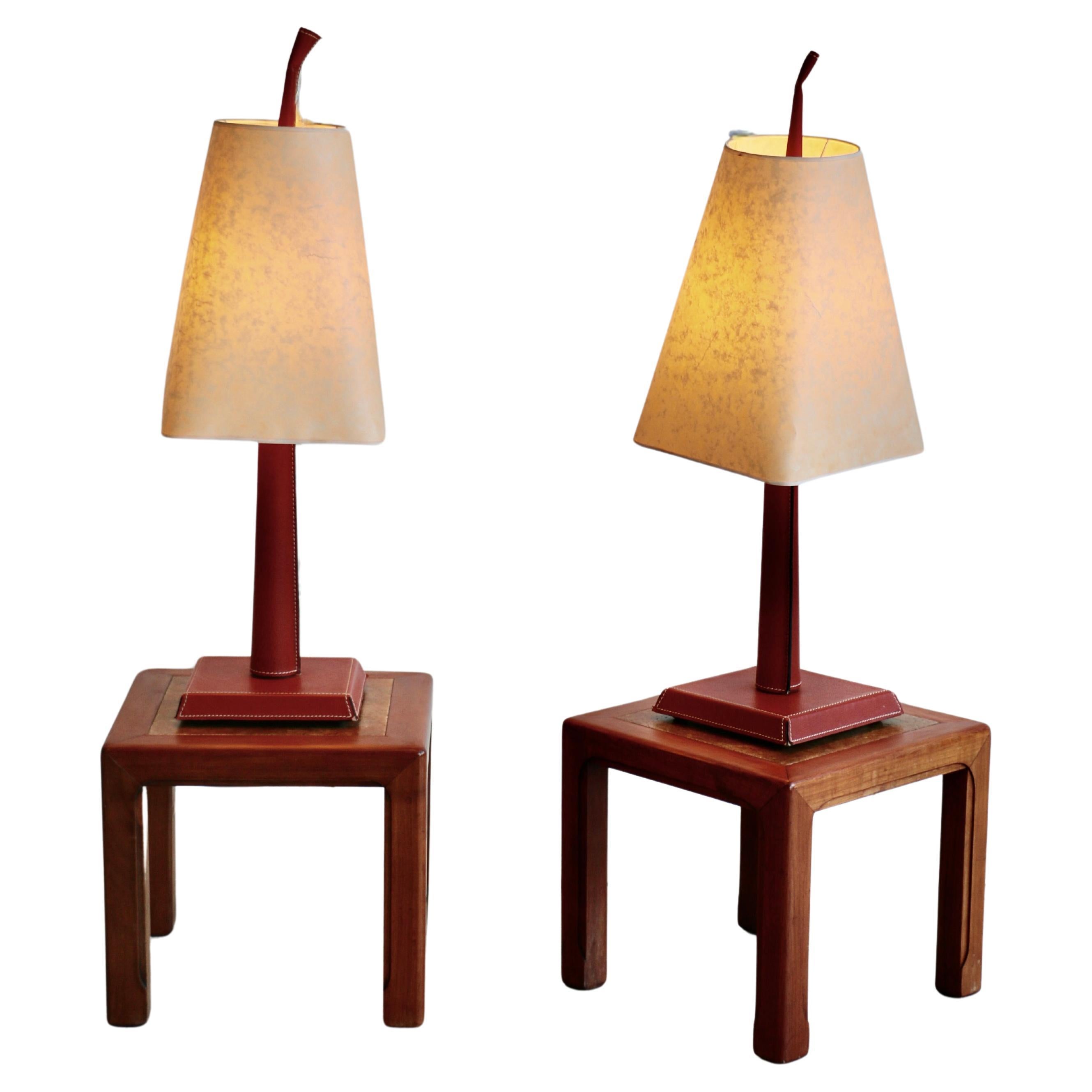 A pair of Hugues Chevalier lamps. Model Ray XM. France 90's For Sale