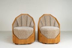 A Pair of Hungarian Art Deco "Cocoon" Chairs