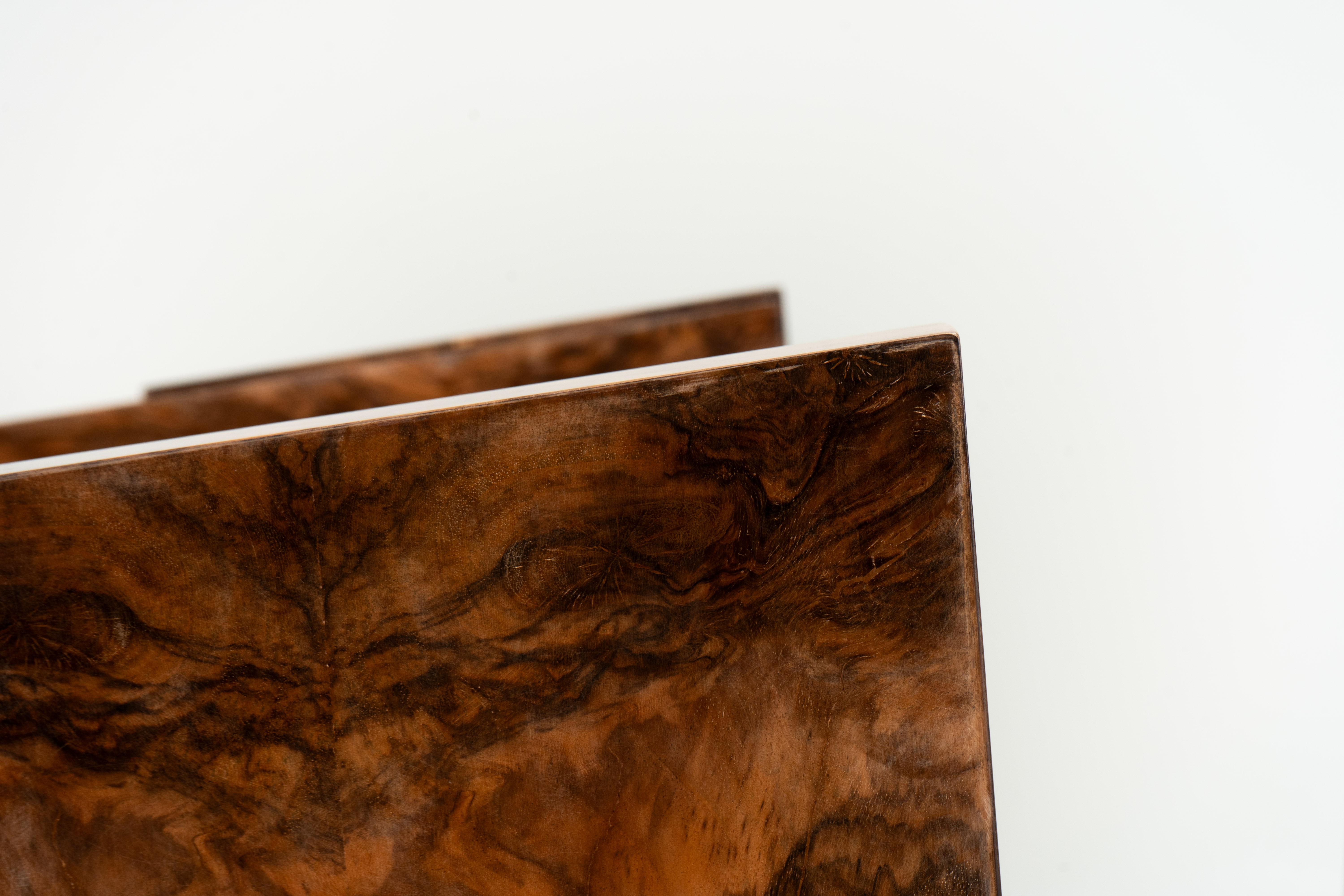 A Pair of Hungarian Walnut Armchairs, Budapest  c.1970 For Sale 1