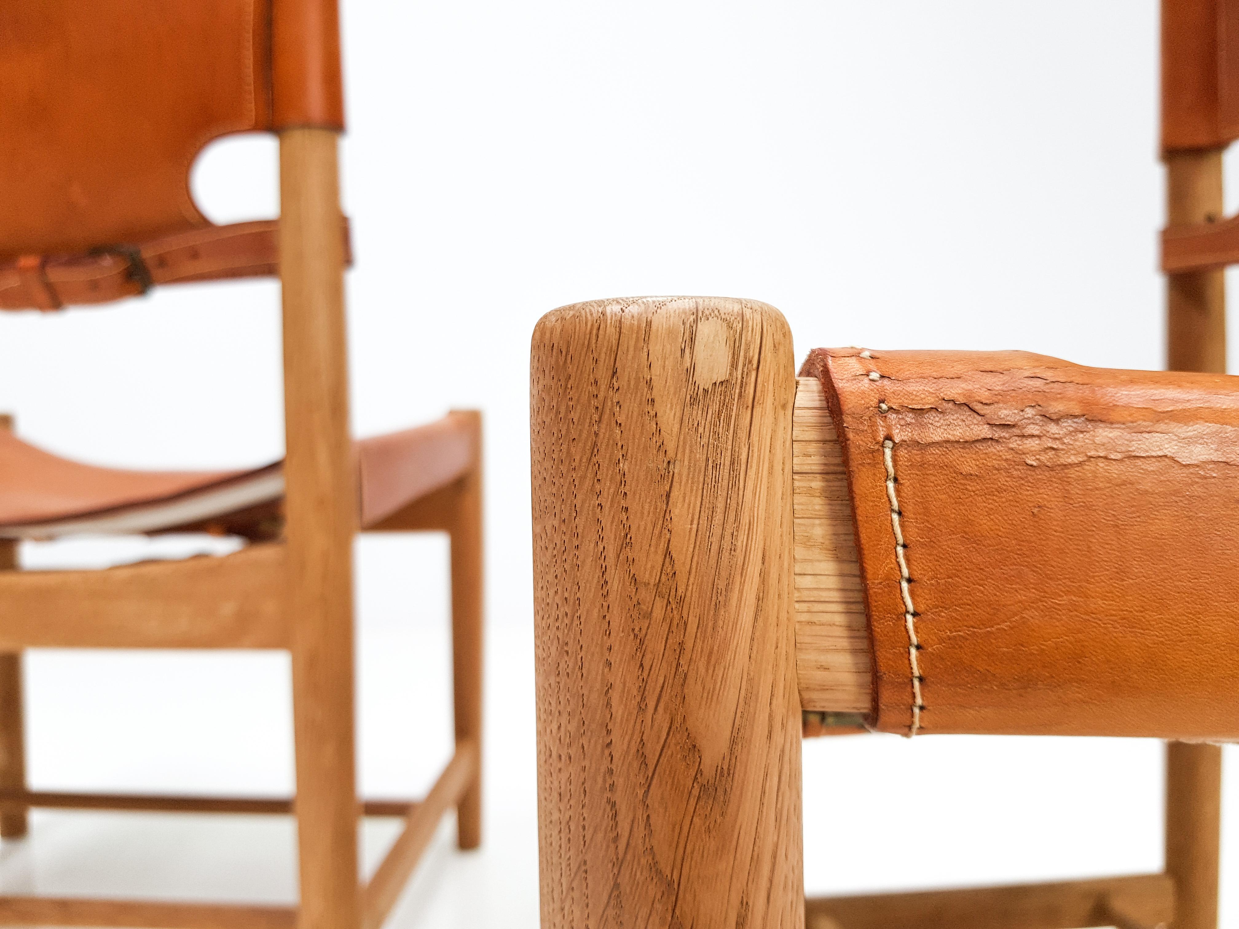Pair of Hunting Dining Chairs, Model 3237 by Børge Mogensen for Fredericia 2
