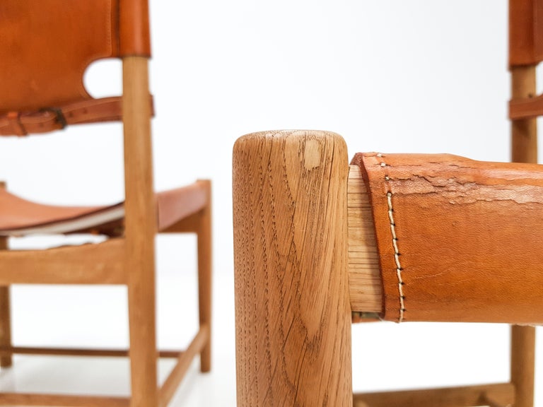 Pair of Hunting Dining Chairs, Model 3237 by Børge for Fredericia at 1stDibs