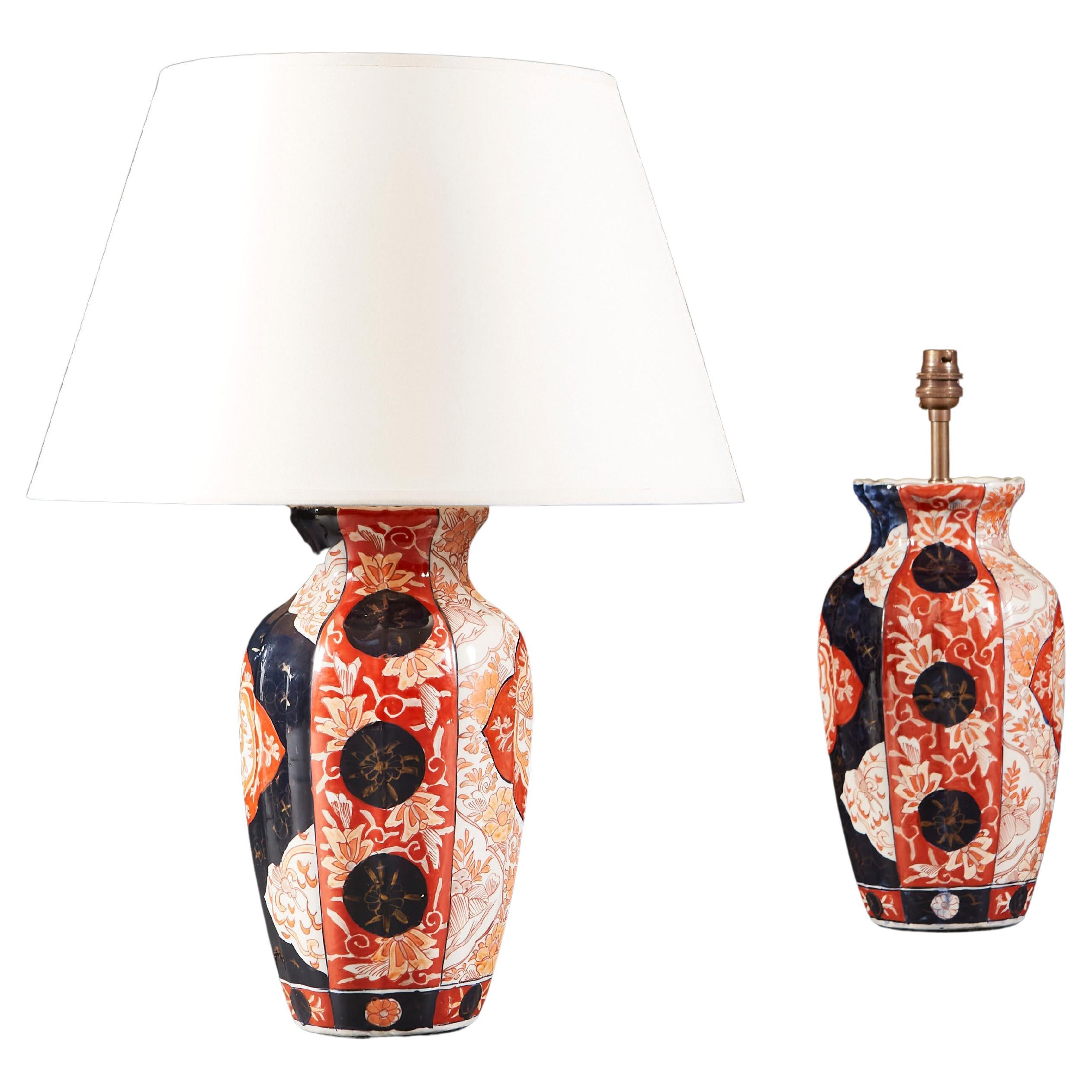 Pair of Imari Vases as Lamps