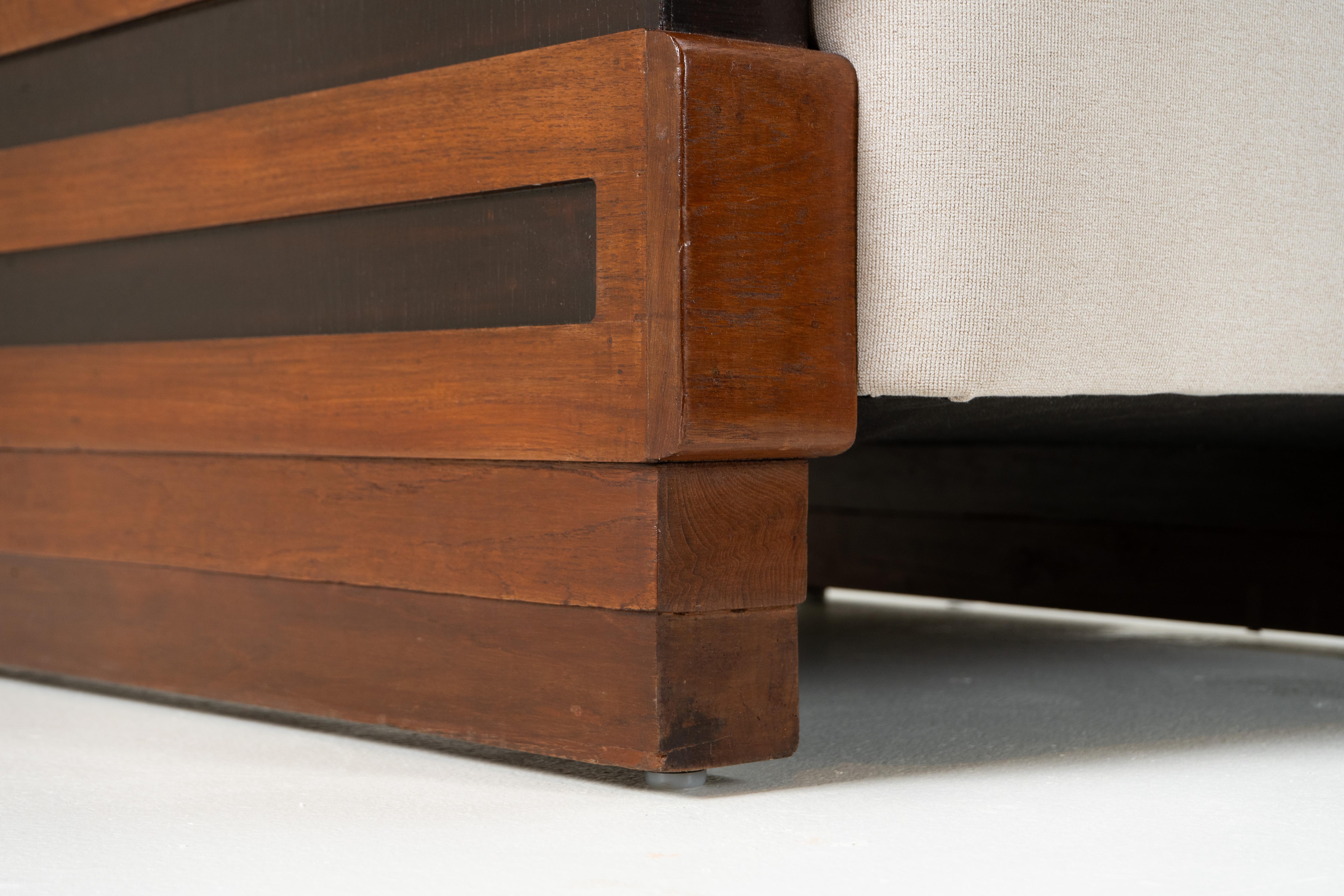 Paire de chaises indiennes Art déco avec cadre Zig Zag en vente 5