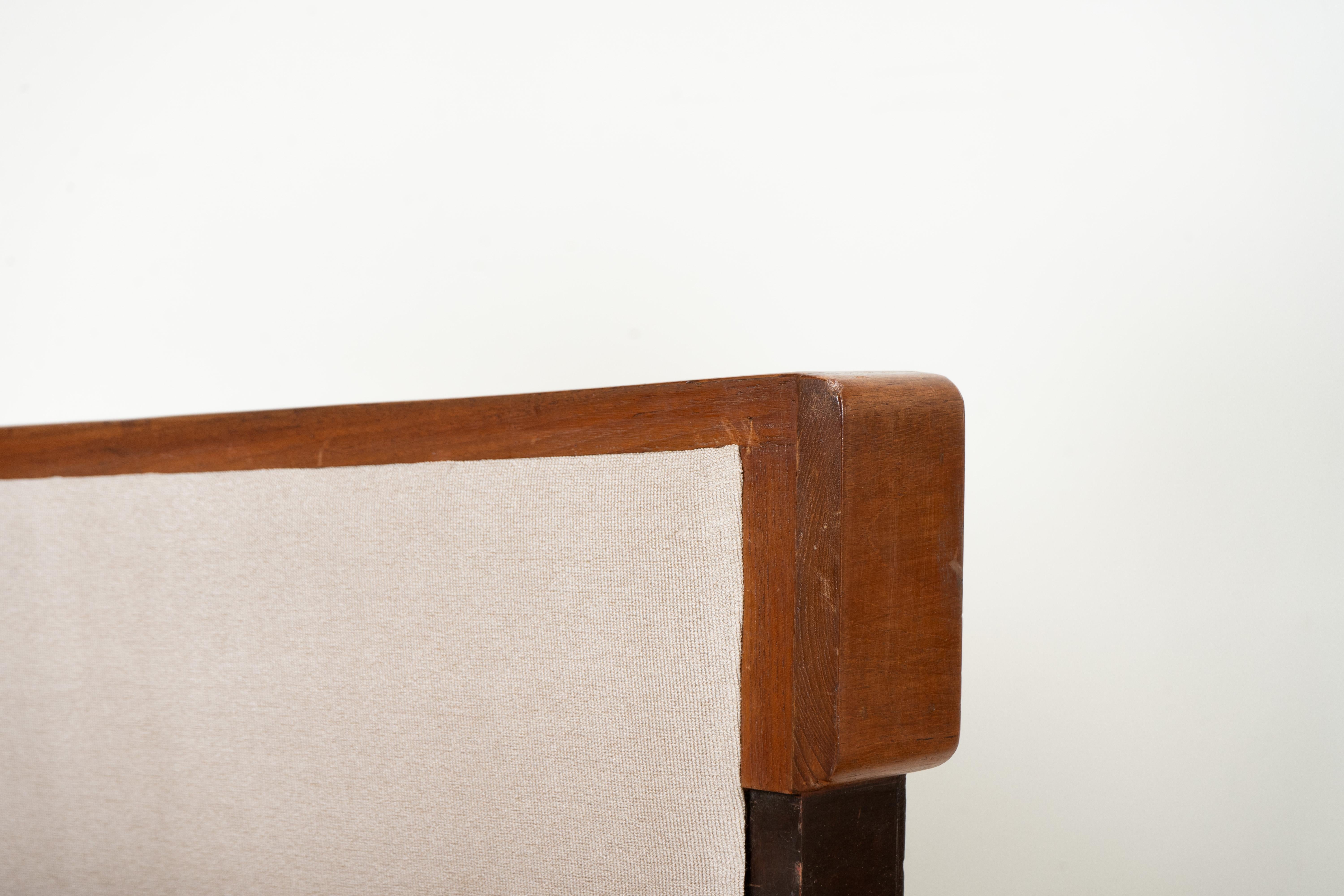 Paire de chaises indiennes Art déco avec cadre Zig Zag en vente 1