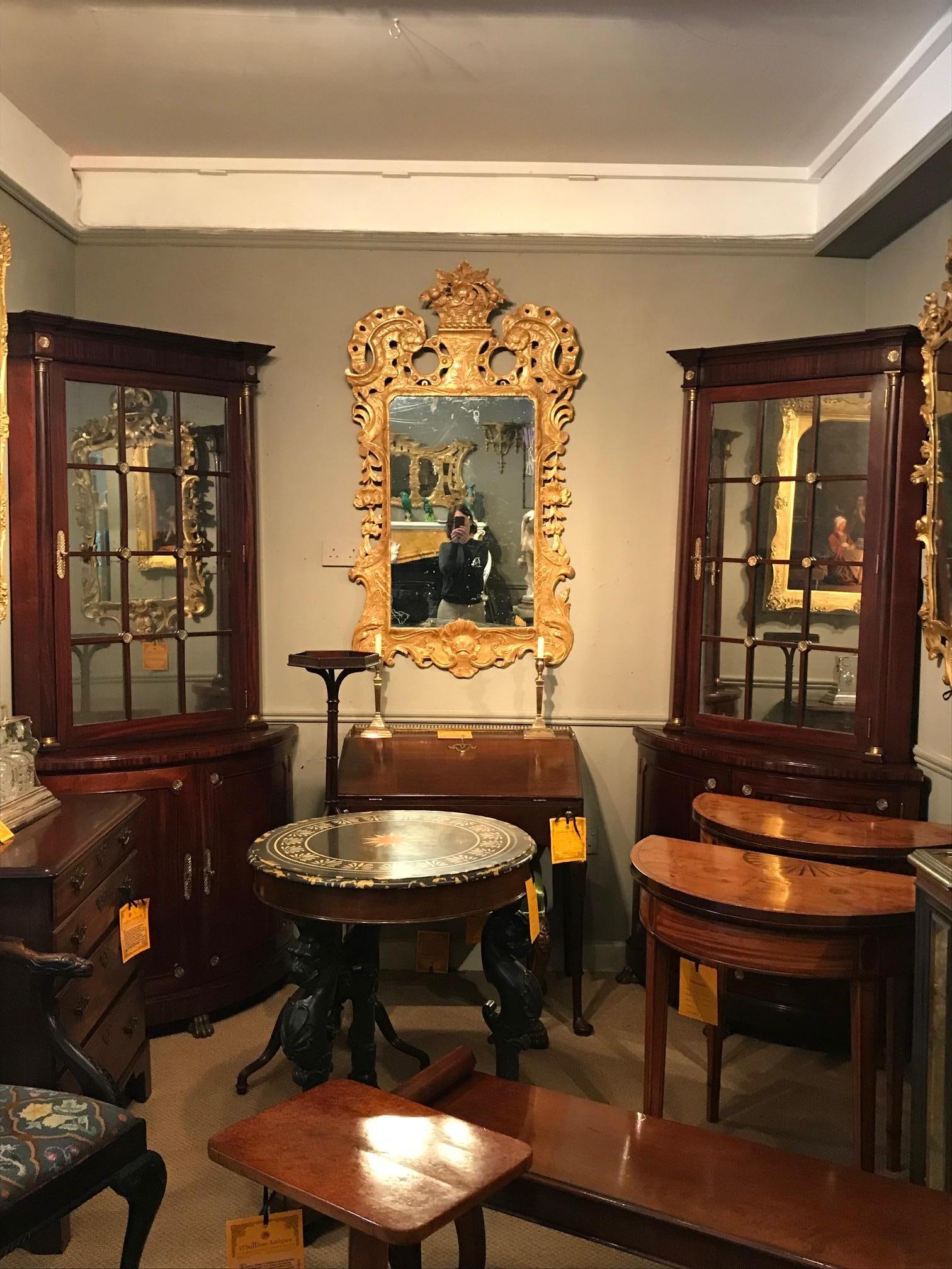 George IV Pair of Irish 19th Century Corner Cabinets
