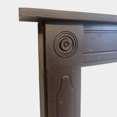 A Pair Of Irish Antique Regency Period Slate Fireplace Mantels