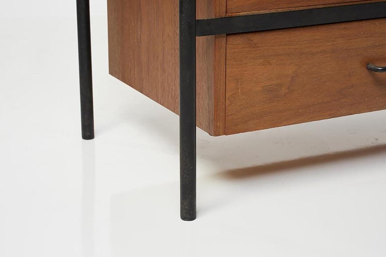 Pair of Iron and Walnut Chests Designed by Donald Knorr for Vista Pair of Iron and Walnut Chests Designed by Donald Knorr for Vista
