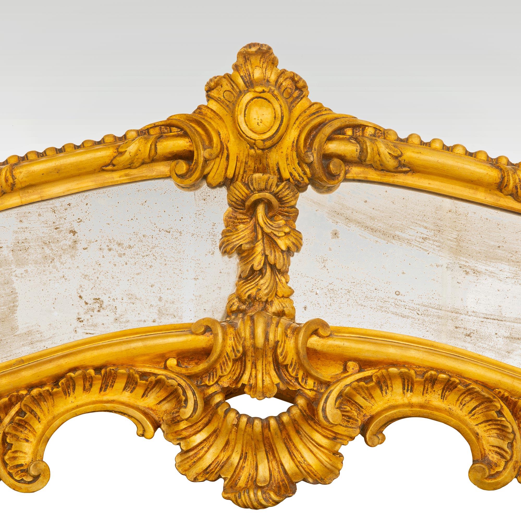 Ein Paar italienische Mekka-Spiegel aus Neapel aus dem 18. Jahrhundert (Louis XV) im Angebot 2