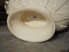A Pair of Italian 2-Piece Creamware Fruit Bowls