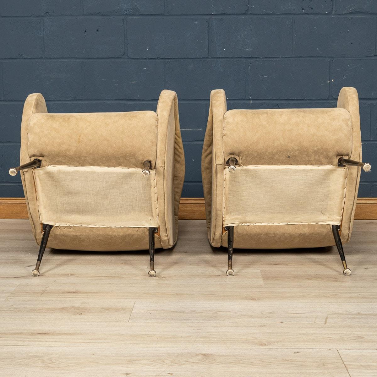 A Pair Of Italian Armchairs In The Style Of Marco Zanuso, c.1960 1