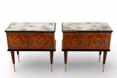 A Pair of Italian Art Deco Nightstands Attributed to Paolo Buffa