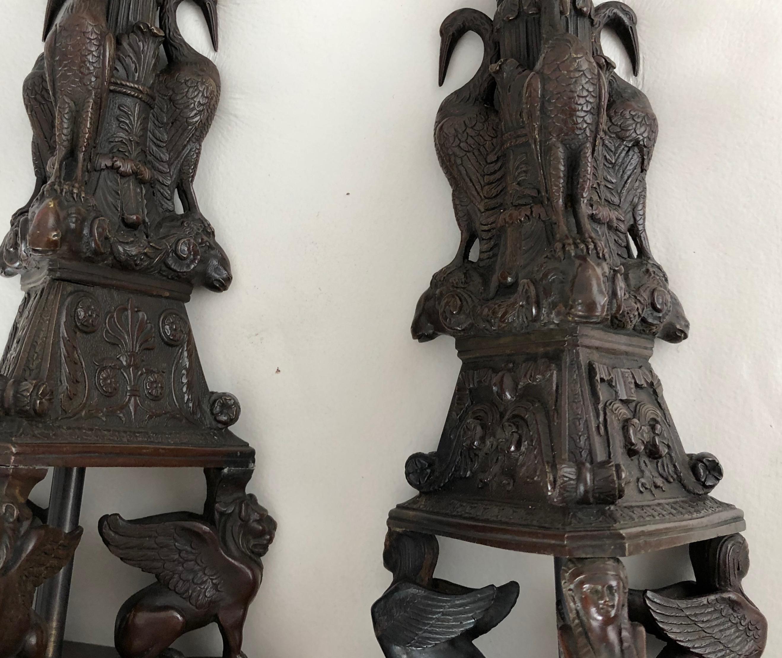 Pair of Italian Candlesticks, Grand Tour, Early 19th Century For Sale 2