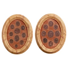 A Pair of Italian Grand Tour Framed Wall Mounted Intaglios