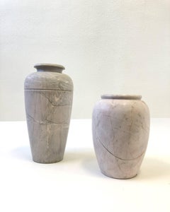 Pair of Italian Marble Vases