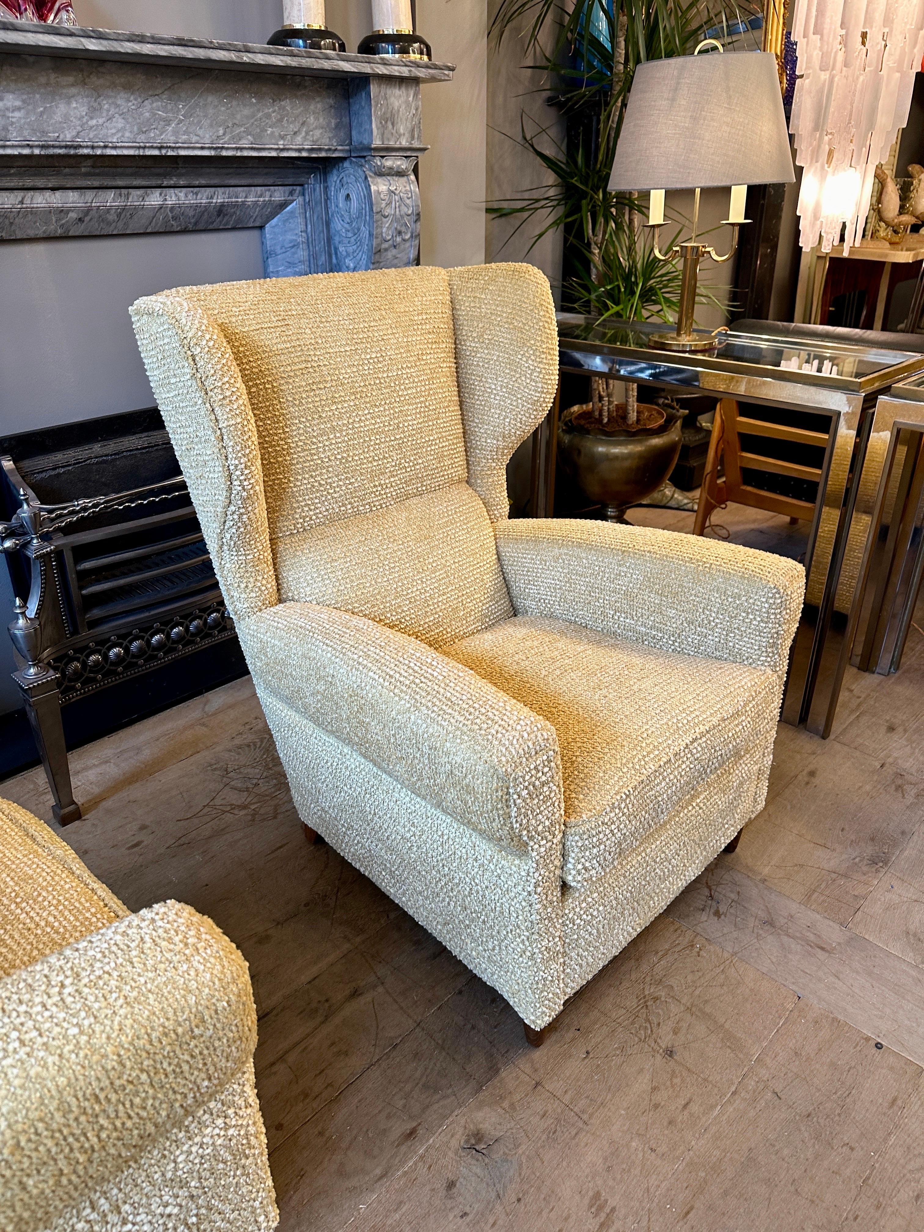 A Pair Of Italian Mid Century Armchairs By Paolo Buffa 12