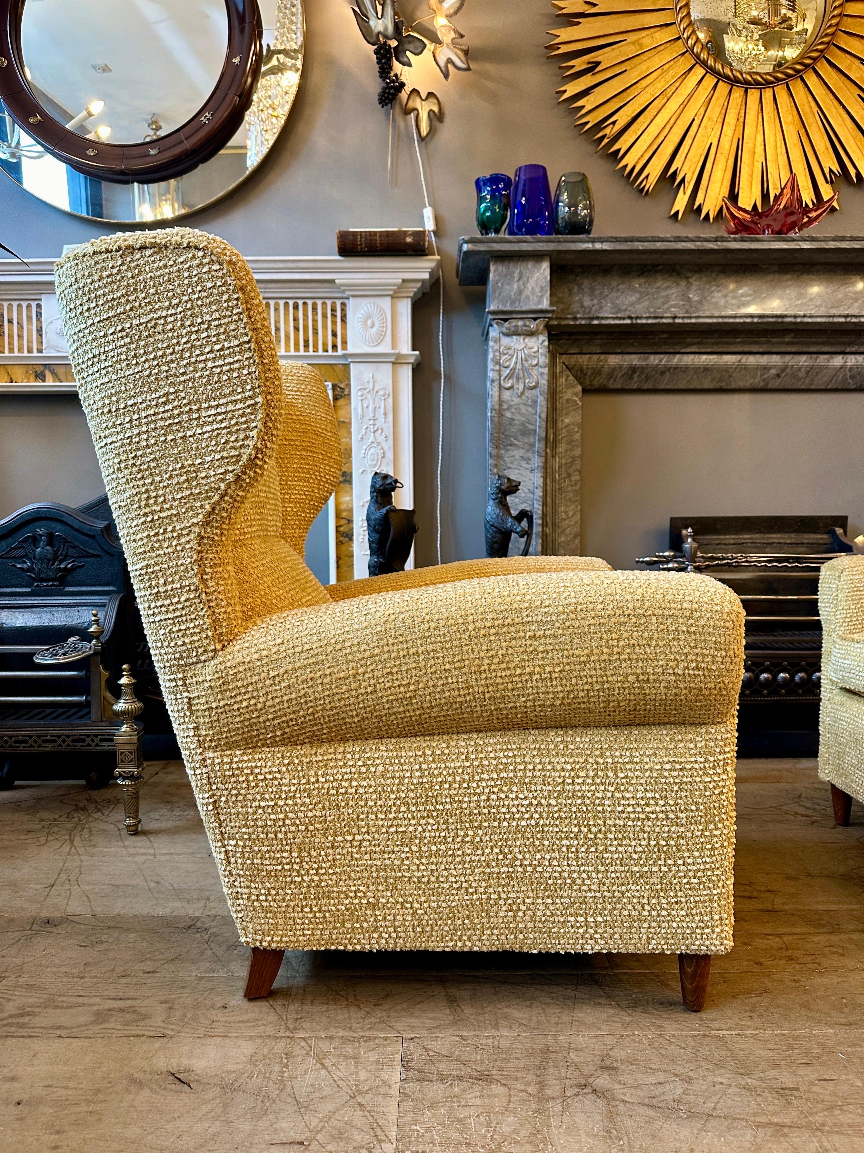 A Pair Of Italian Mid Century Armchairs By Paolo Buffa In Good Condition In London, GB