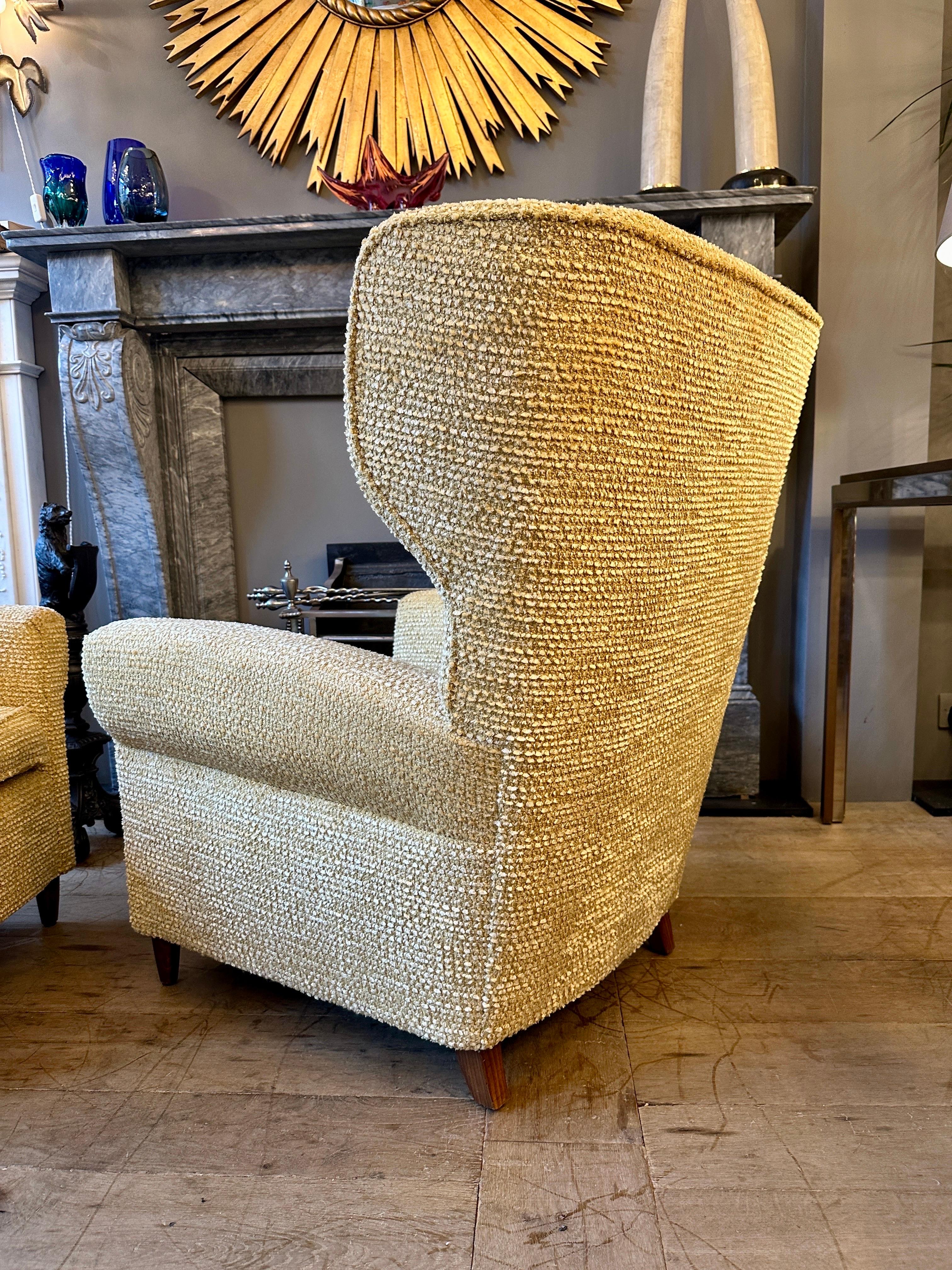 Mid-20th Century A Pair Of Italian Mid Century Armchairs By Paolo Buffa