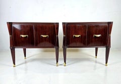 Mid-Century Modern Nightstands in the manner of Vittorio Dassi, Italy