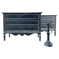 A Pair of Italian Painted Chest of Drawers