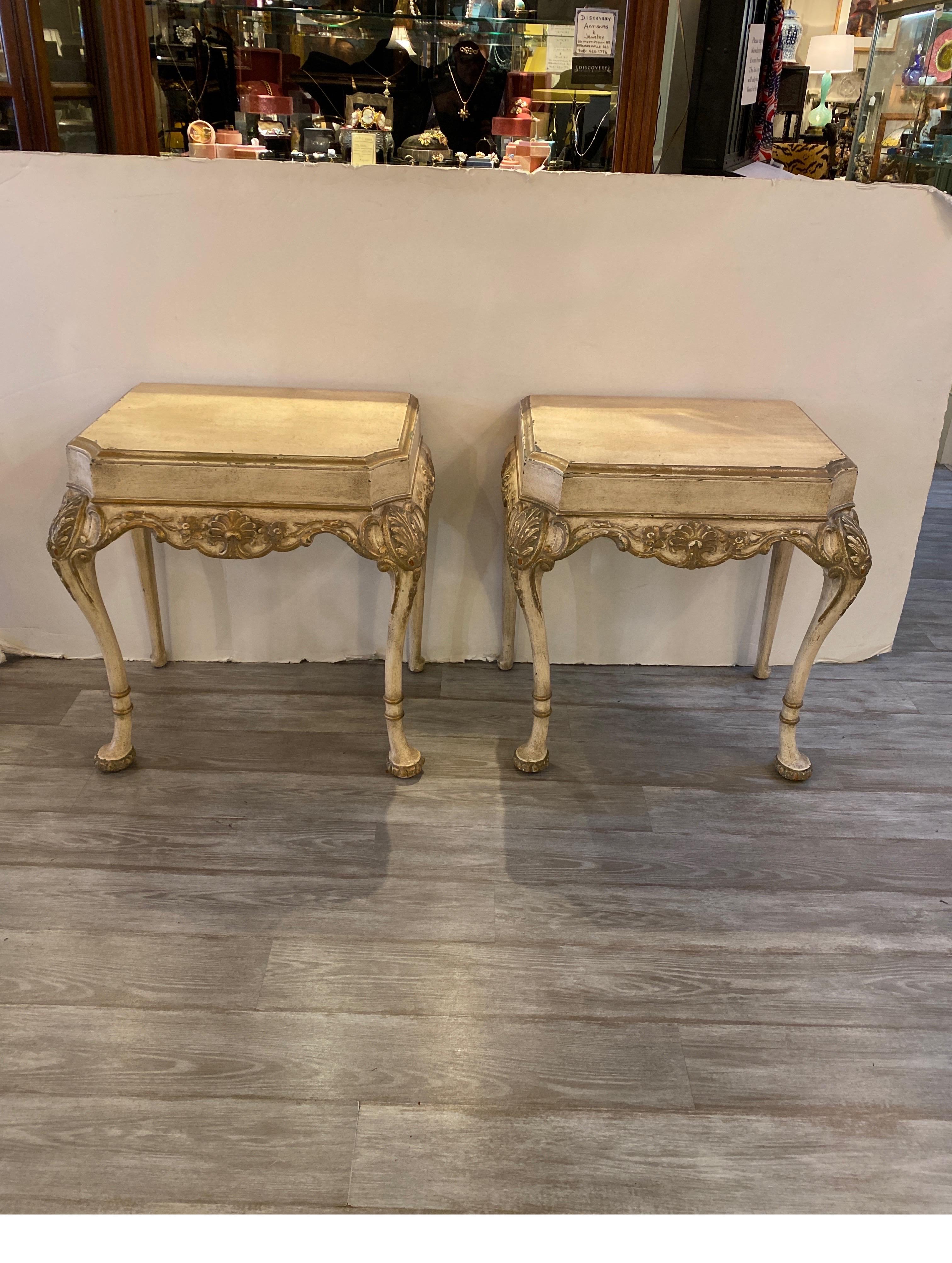 Pair of Italian Painted Consoles, Circa 1900 8