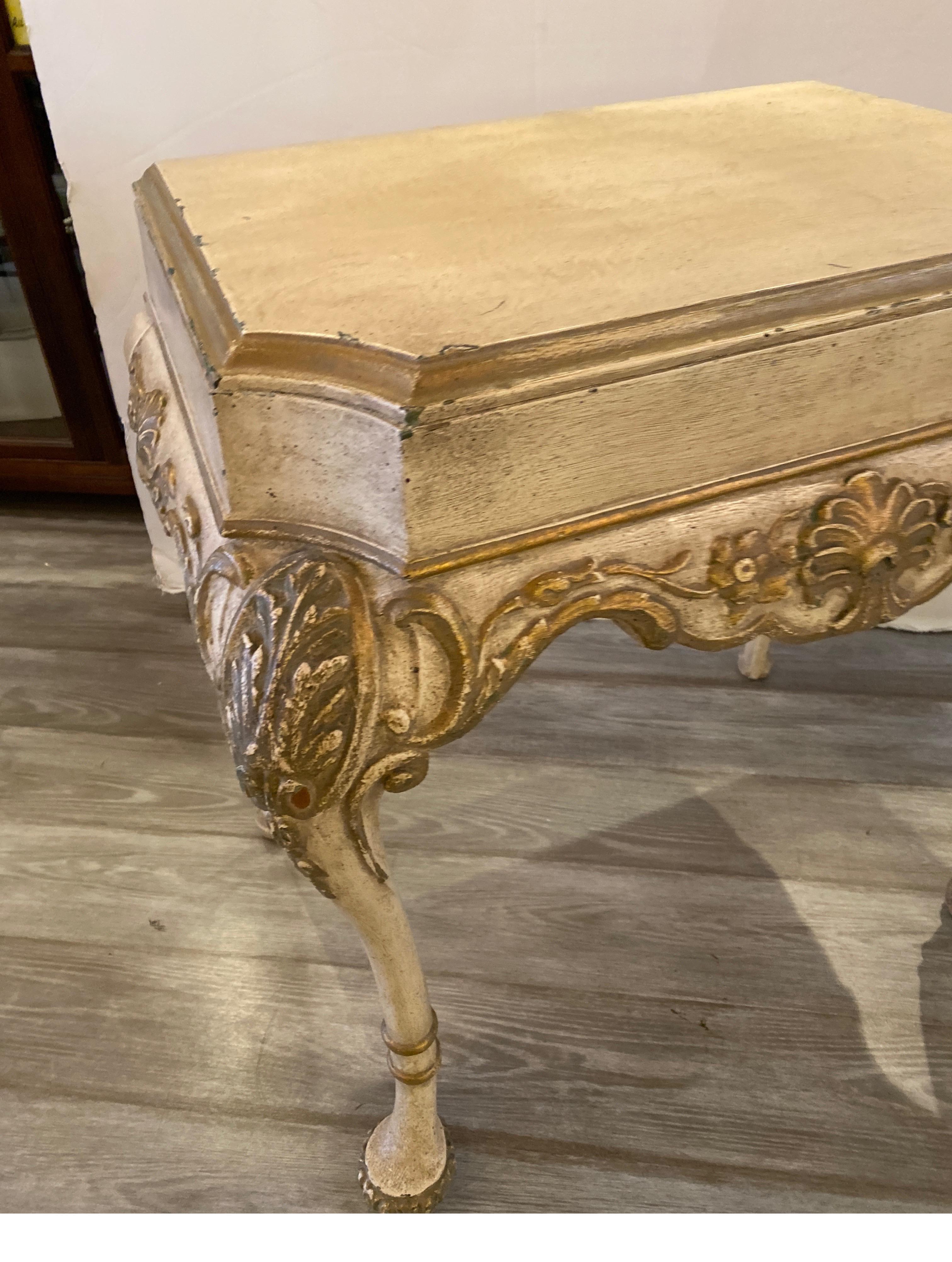 Early 20th Century Pair of Italian Painted Consoles, Circa 1900