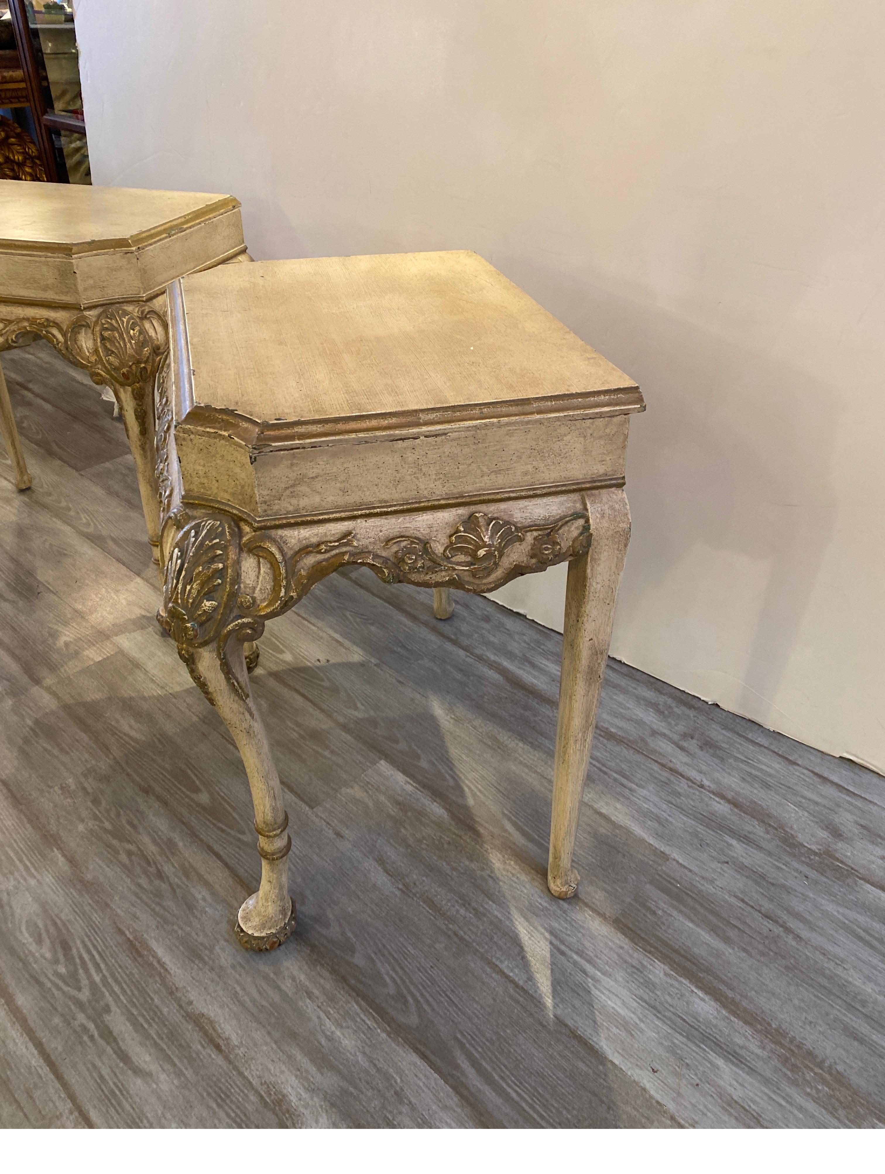 Pair of Italian Painted Consoles, Circa 1900 2